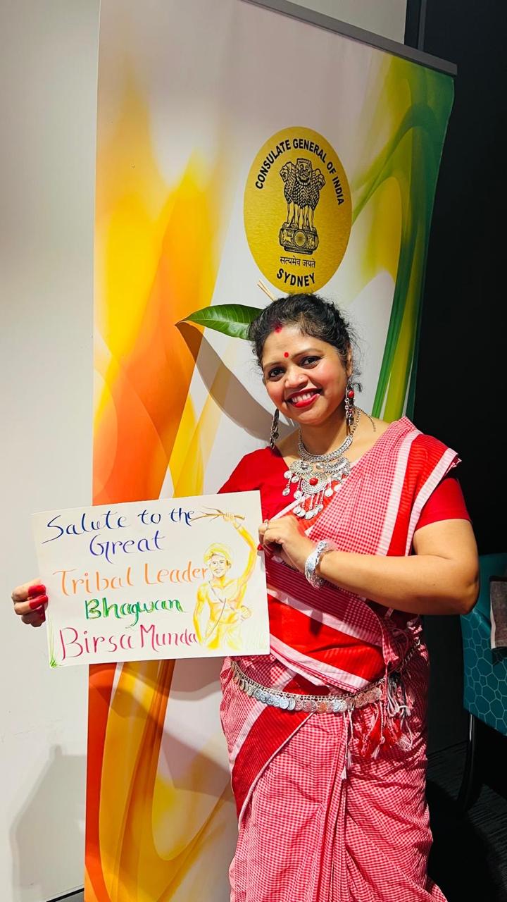 At the Indian Consulate, Sydney